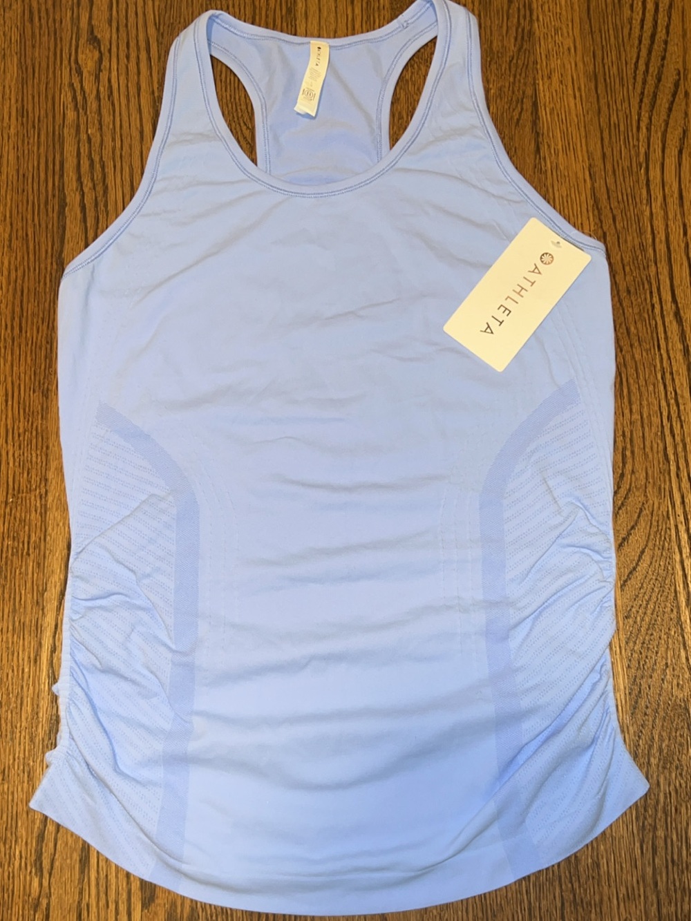 Athleta Speedlight Seamless Tank NWT Periwinkle Blue Size Large Athletic Top - Picture 2 of 5